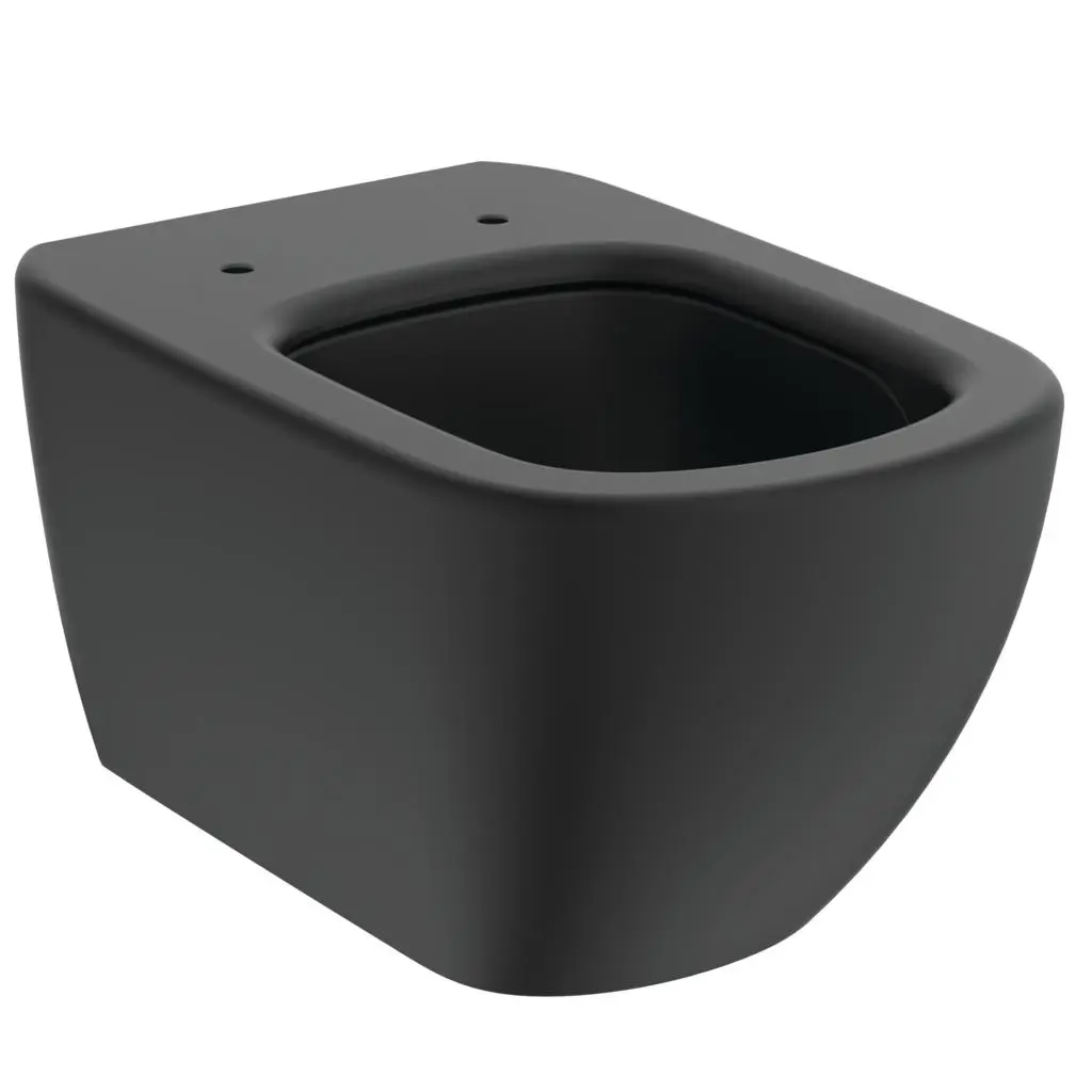 Ideal Standard Tesi - Hangend Toilet Met SoftClose Wc Bril, Aquablade, Zwart T3546V3 4 Ideal Standard Tesi - Hangend Toilet Met SoftClose Wc Bril, Aquablade, Zwart T3546V3 - Afbeelding 4
