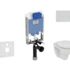 Ideal Standard ProSys - Toiletset- Inbouwreservoir, Closet, WC-zitting Eurovit, Oleas M2 Bedieningsplaat, Rimless, Softclose, Mat Chroom ProSys80M SP122