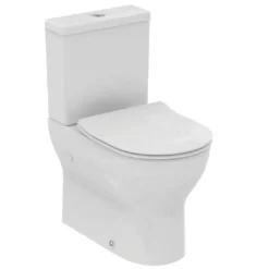Ideal Standard Eurovit - Toiletcombinatie Met SoftClose-zitting, Vario Afvoer, RimLS+, Wit E336301