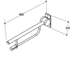 Ideal Standard Contour 21 - Opklapbare Armsteun, Blauw S636036 -sanitino dbe5e4dd49a6f9ceed4a991f 2