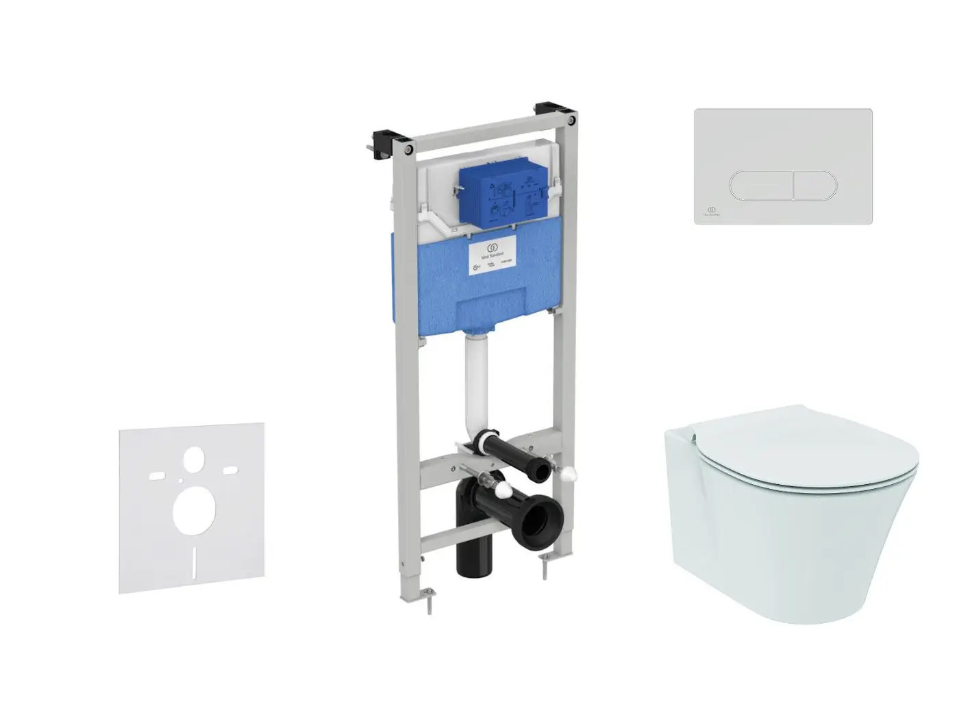 Ideal Standard ProSys - Toiletset- Inbouwreservoir, Closet, WC-zitting Connect Air, Oleas M1 Bedieningsplaat, Aquablade, SoftClose, Chroom ProSys120M SP24 1 Ideal Standard ProSys - Toiletset- Inbouwreservoir, Closet, WC-zitting Connect Air, Oleas M1 Bedieningsplaat, Aquablade, SoftClose, Chroom ProSys120M SP24