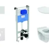 Ideal Standard ProSys - Set Voor Wandmontage, Alpha-toilet Met Zitting, Oleas M1-knop, Wit ProSys120M SP34