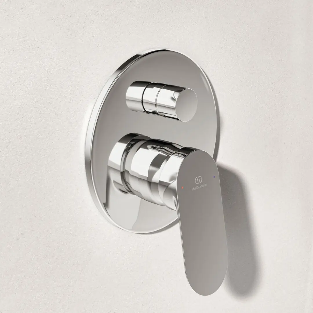 Ideal Standard Ceralife O - Inbouwkraan, Voor 2 Functies, Chroom BE025AA 4 Ideal Standard Ceralife O - Inbouwkraan, Voor 2 Functies, Chroom BE025AA - Afbeelding 4