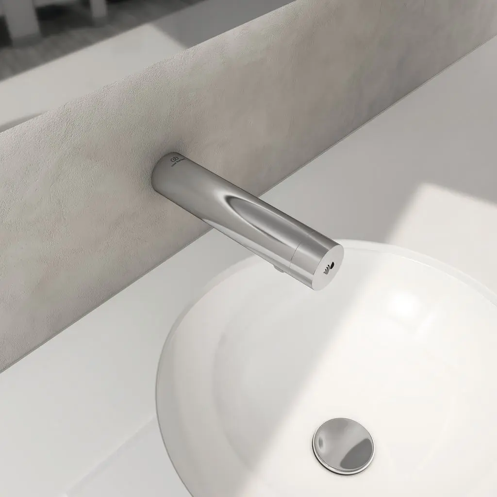 Ideal Standard SensorFlow - Electronische Wandkraan, Zonder Menging, Batterijvoeding, Chroom A7561AA 3 Ideal Standard SensorFlow - Electronische Wandkraan, Zonder Menging, Batterijvoeding, Chroom A7561AA - Afbeelding 3