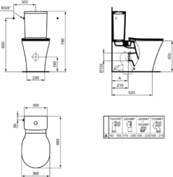 Ideal Standard Connect Air - Duoblop Pot , Bodem / Achterafval, AquaBlade, Met Ideal Plus, Wit E0137MA 7 Ideal Standard Connect Air - Duoblop Pot , Bodem / Achterafval, AquaBlade, Met Ideal Plus, Wit E0137MA -sanitino f331b29858a561a3fb90256c